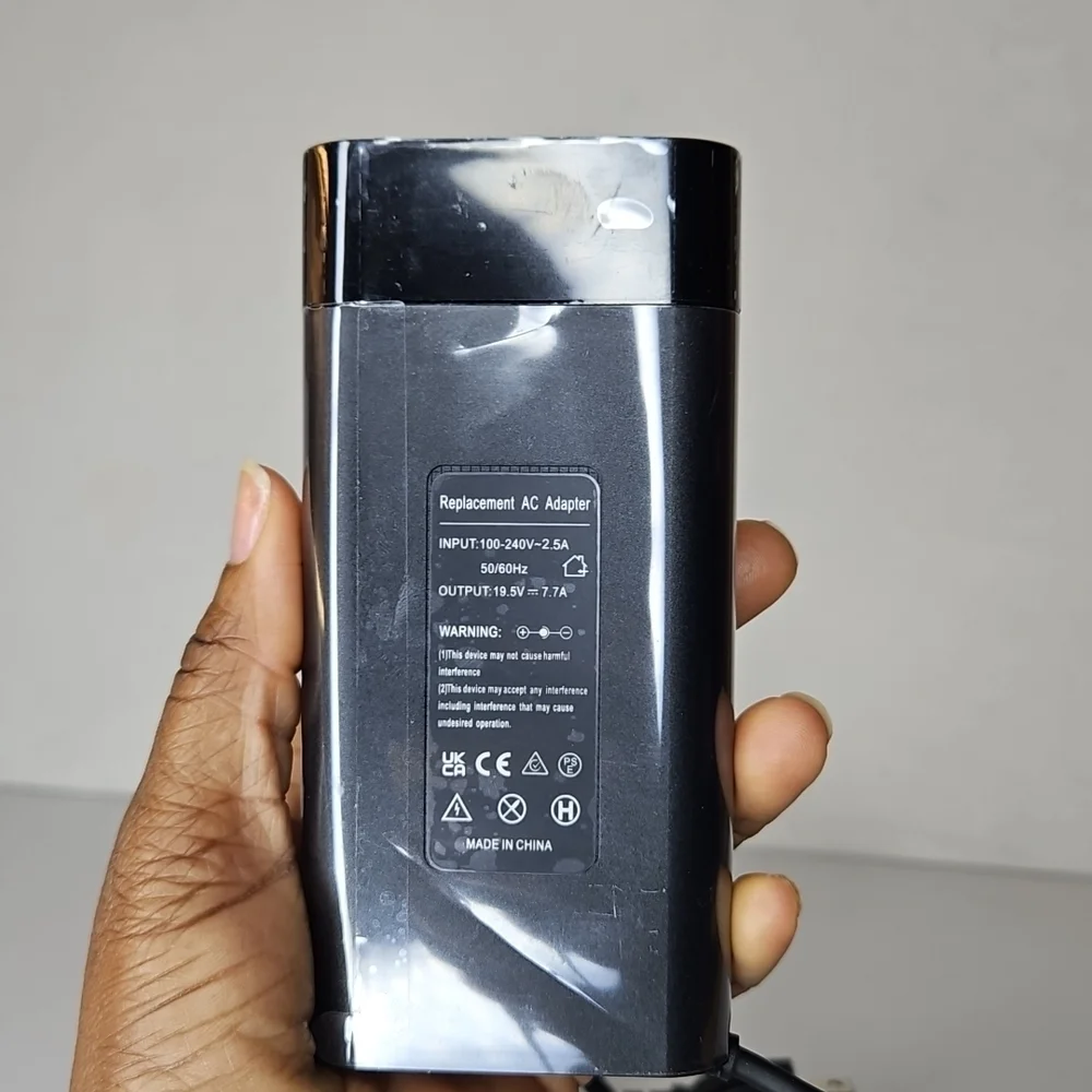 Black Power Adapter with Cable